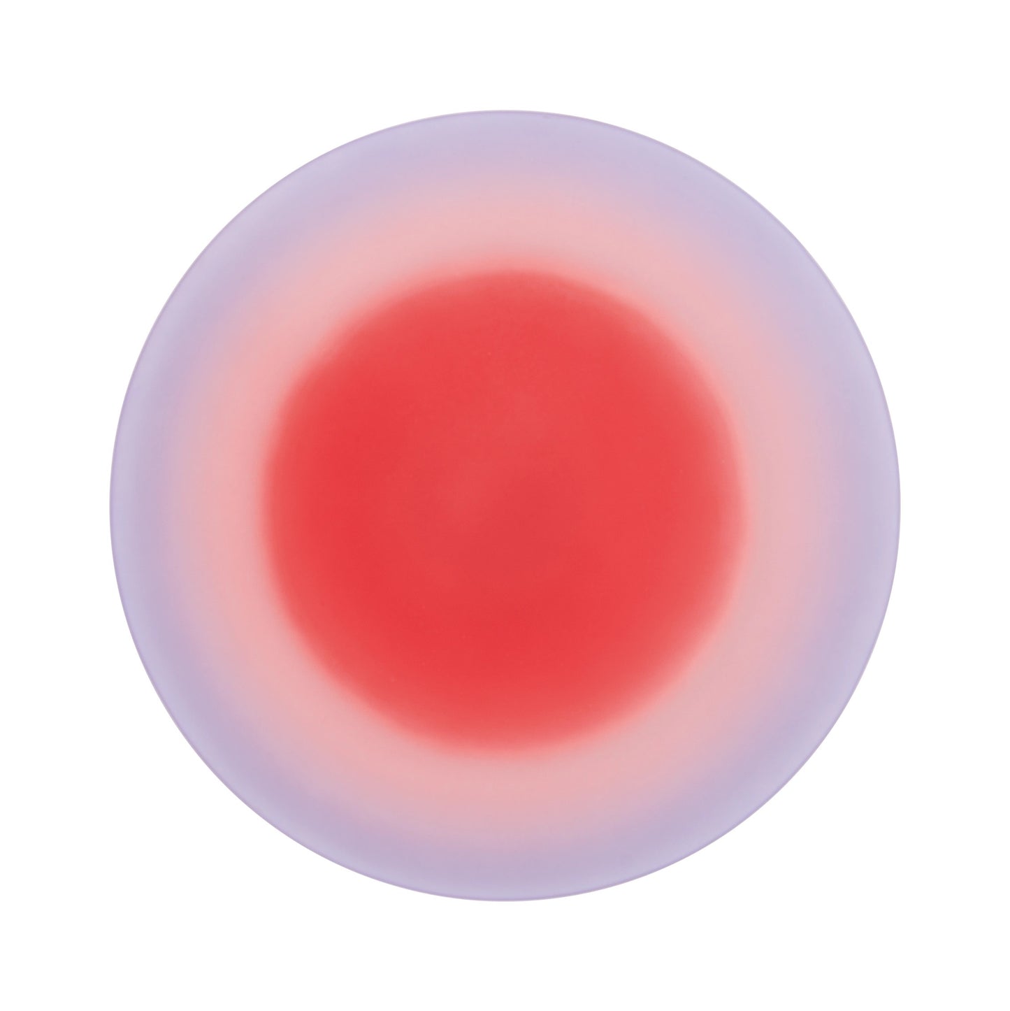 Shy Berry Mist Hand‑Sprayed Glass Dinner Plate