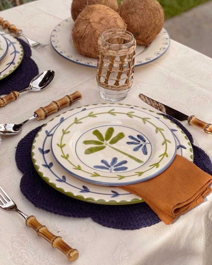 Bamboo Handle Cutlery Set